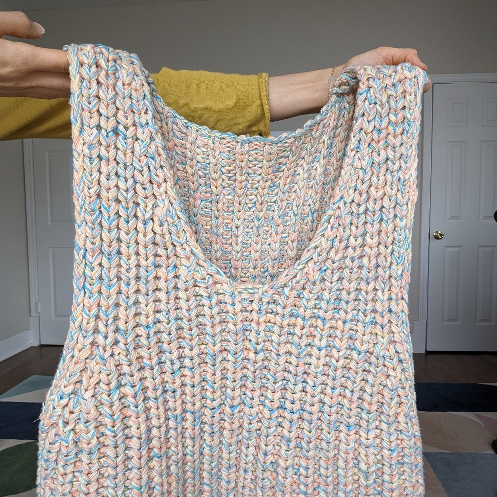 SOLD - Free people chunky knitted Hoopla Vest - Picture 7 of 11